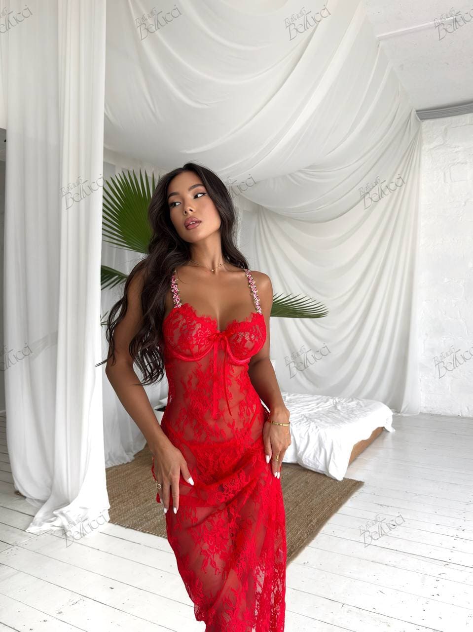 Notte - Sheer Lace Dress Set