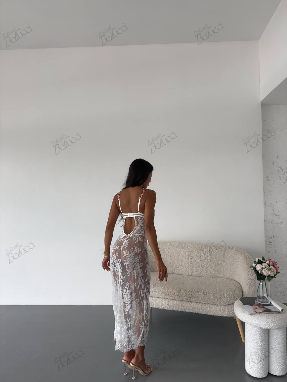 Notte - Sheer Lace Dress Set